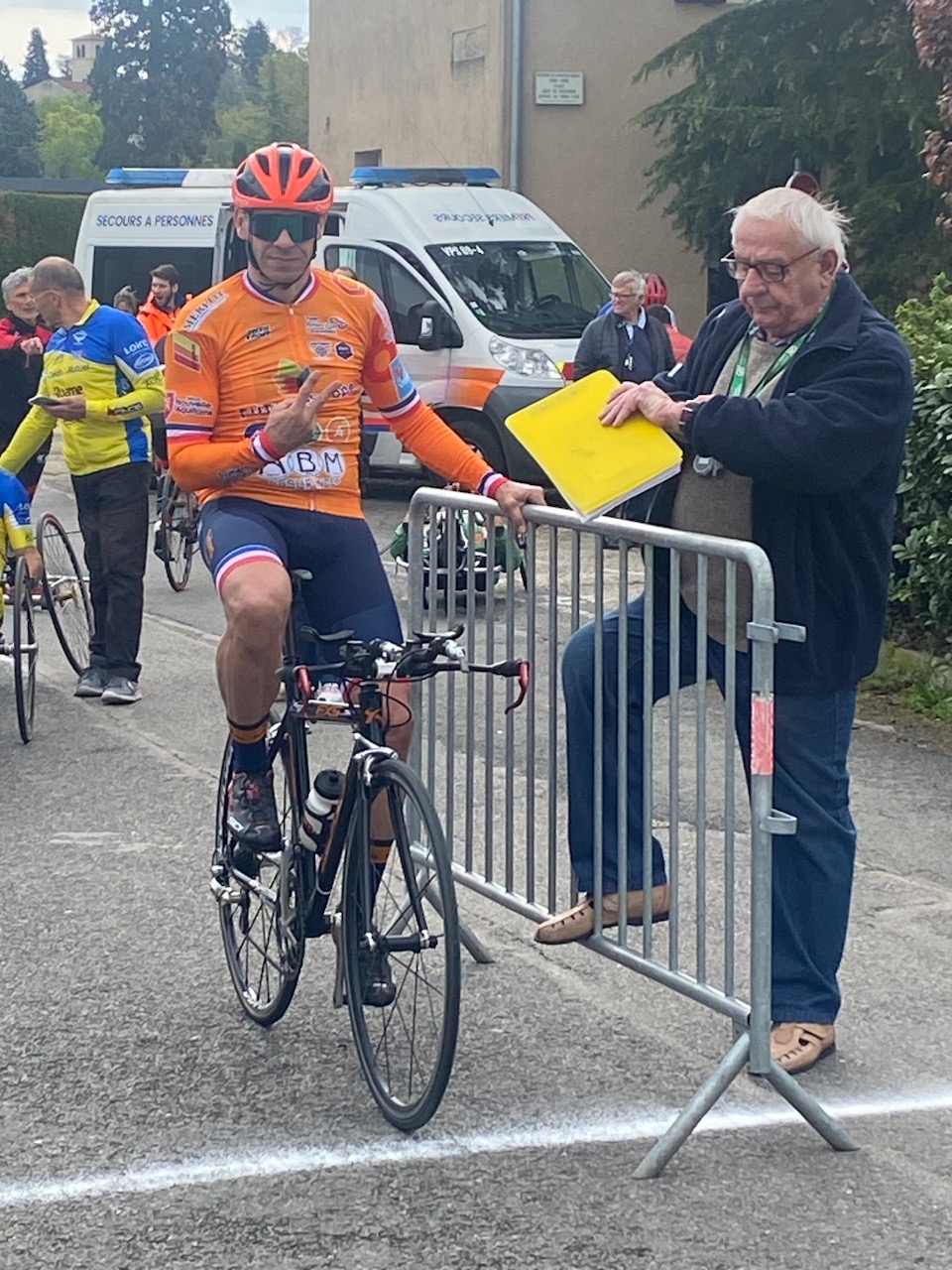 Confiant Eric au départ